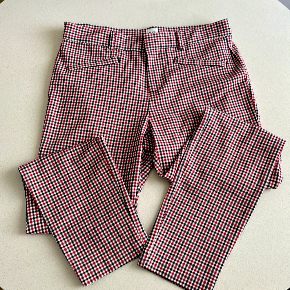 Gap Plaid Signature Skinny Ankle Trousers size 6